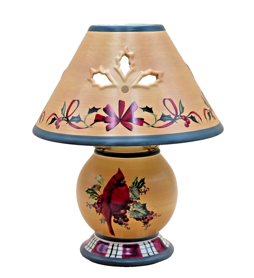 Lenox Winter Greetings Everyday Cardinal Candle Lamp 10" 6237291 Original Box